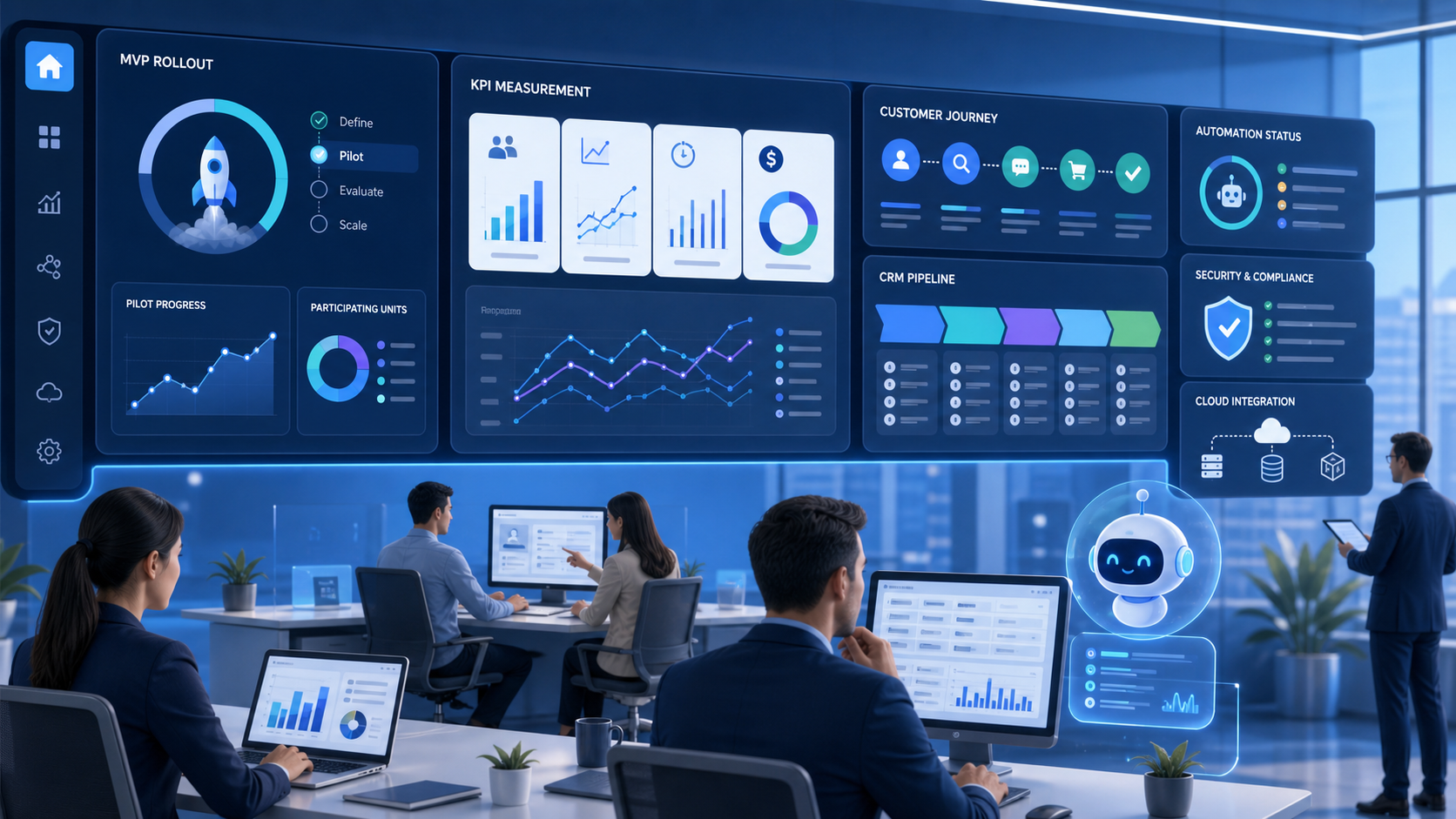 Dashboard MVP, KPI và tối ưu chuyển đổi số